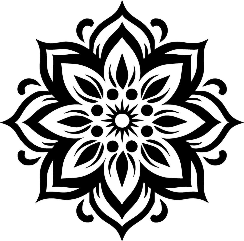 Mandala - High Quality Vector Logo - Vector illustration ideal for T-shirt graphic