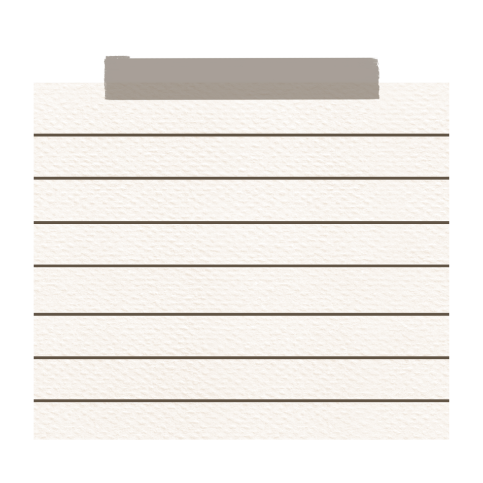 Aesthetic Sticky Note png