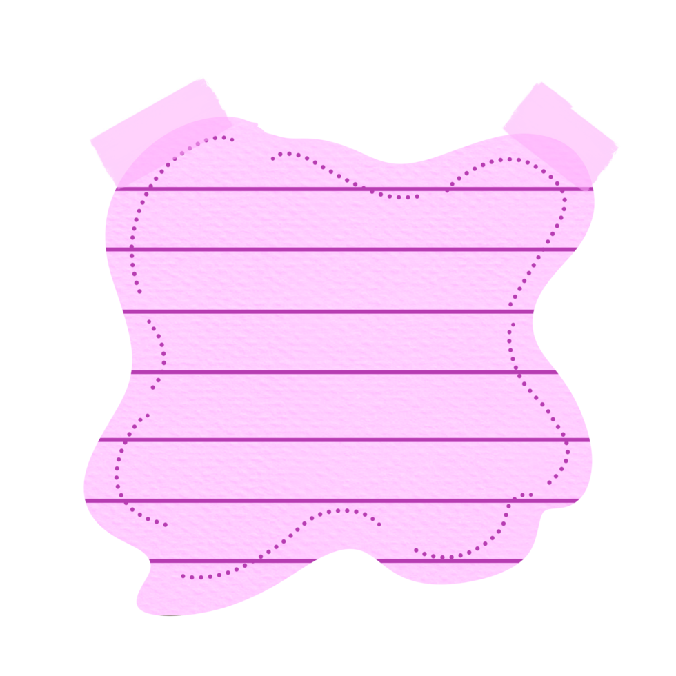 Aesthetic Sticky Note png