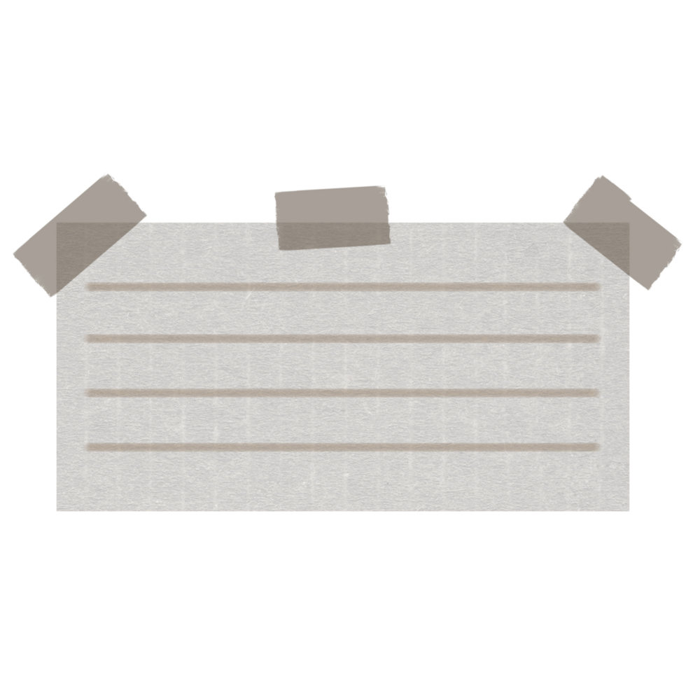 Aesthetic Sticky Note png