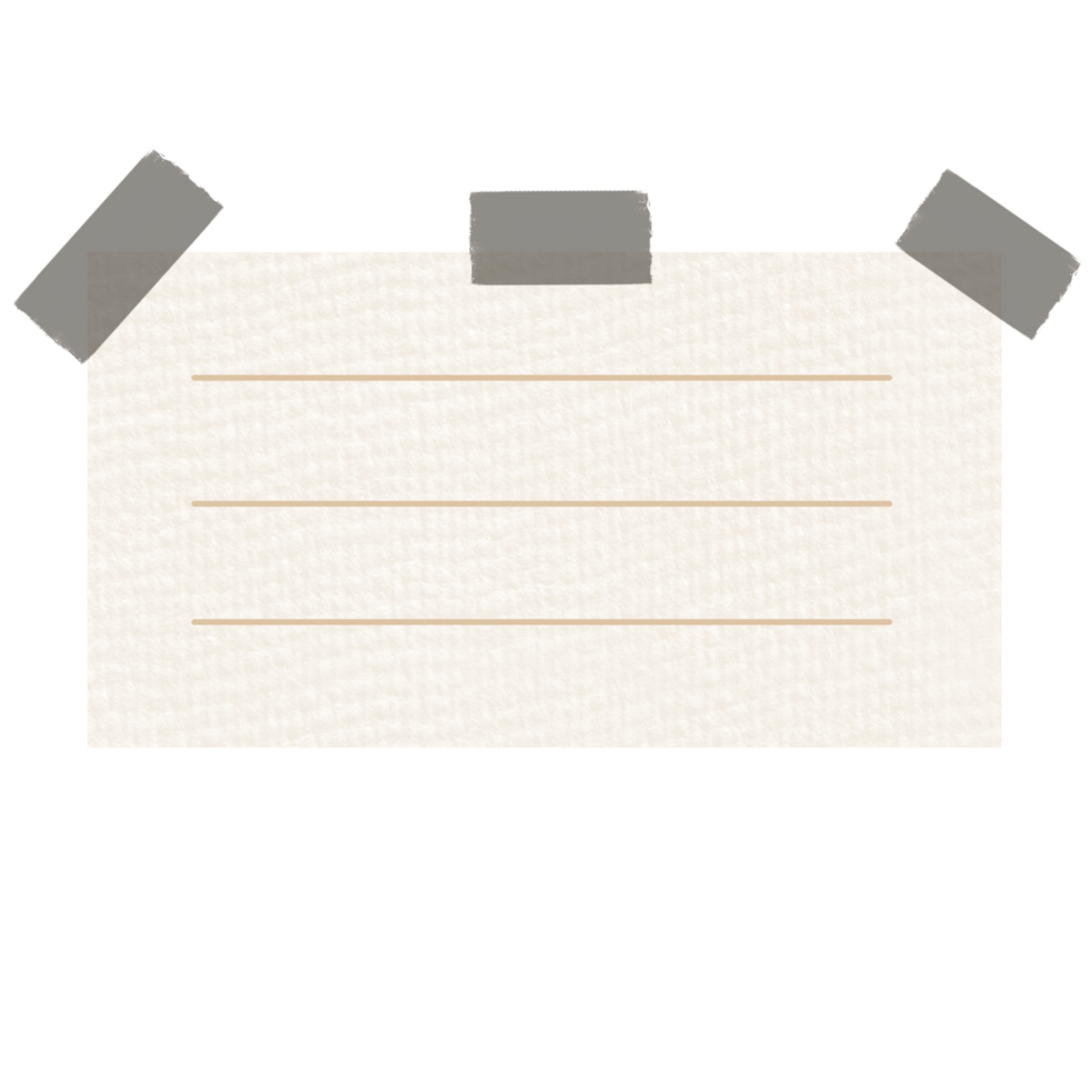 Aesthetic Sticky Note png