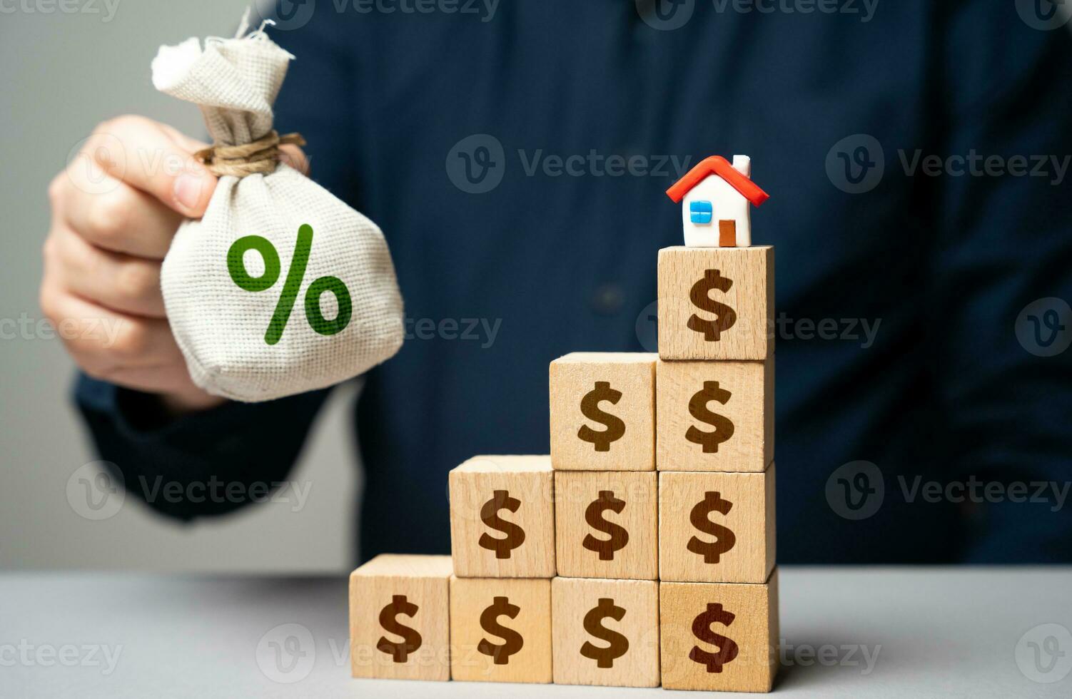 Accumulating savings to buy a house or take out a mortgage. Economy on household bills. Energy efficiency, money saving. Loan mortgage. Building a down payment photo