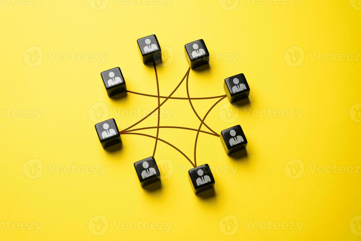 Connections relations in the team. Leadership and organization skills. Cooperation, teamwork. Establishes new contacts with employees. Communication can help bridge gaps and reinforce relationships. photo