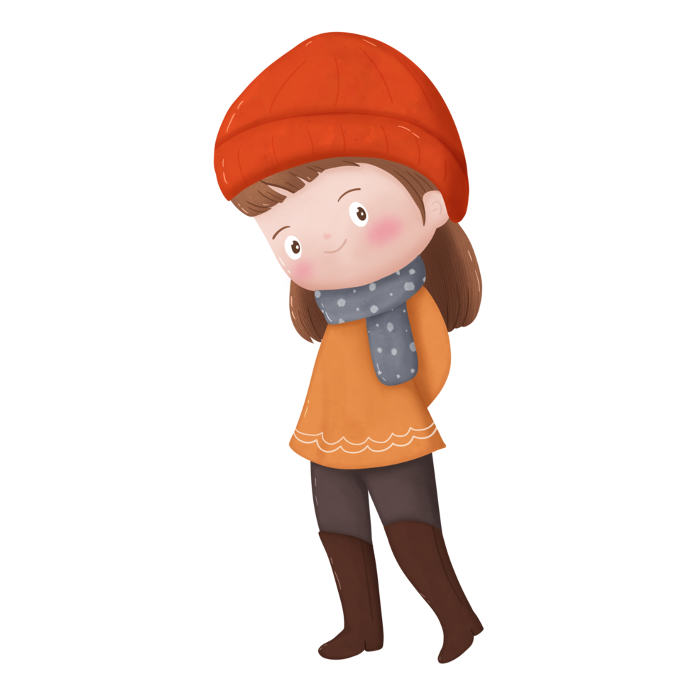 fille dans l'automne tenue png