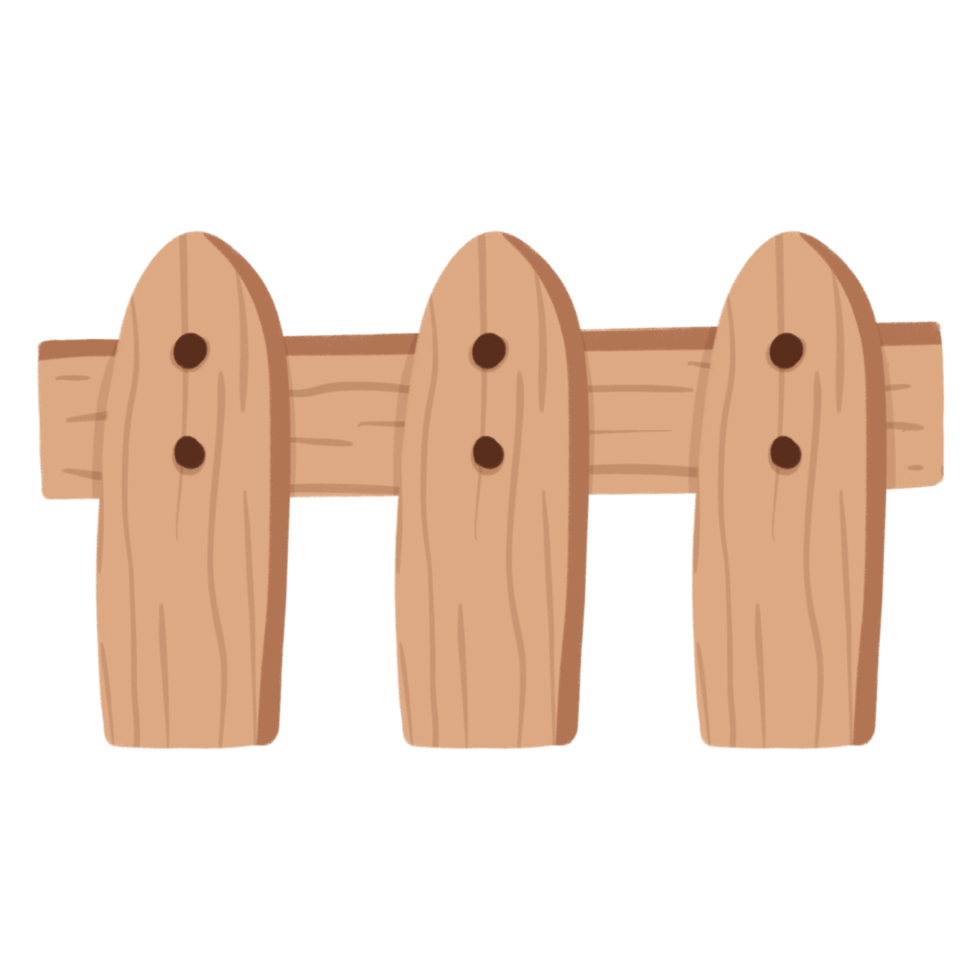 wooden fence illustration png