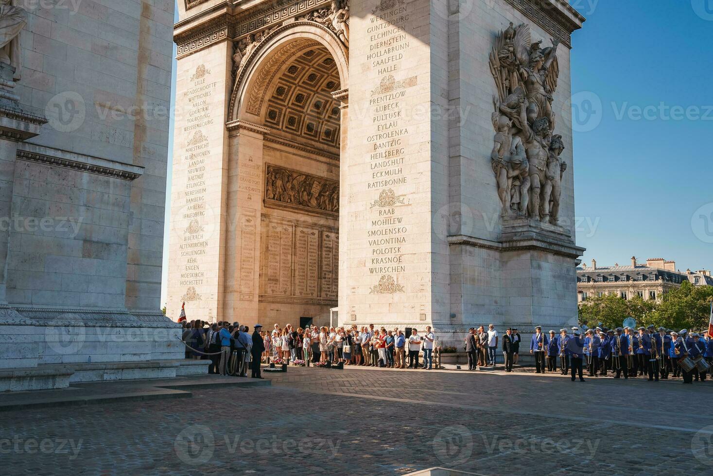 Sunny Day at the Arc de Triomphe, Paris photo