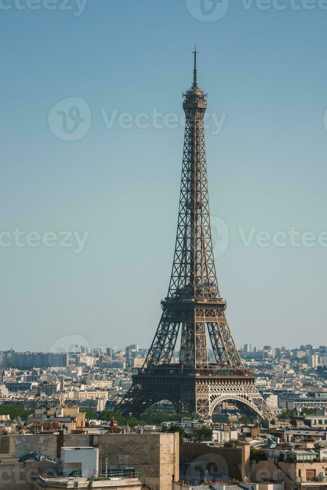 Eiffel Tower and Seine River under Blue Sky photo