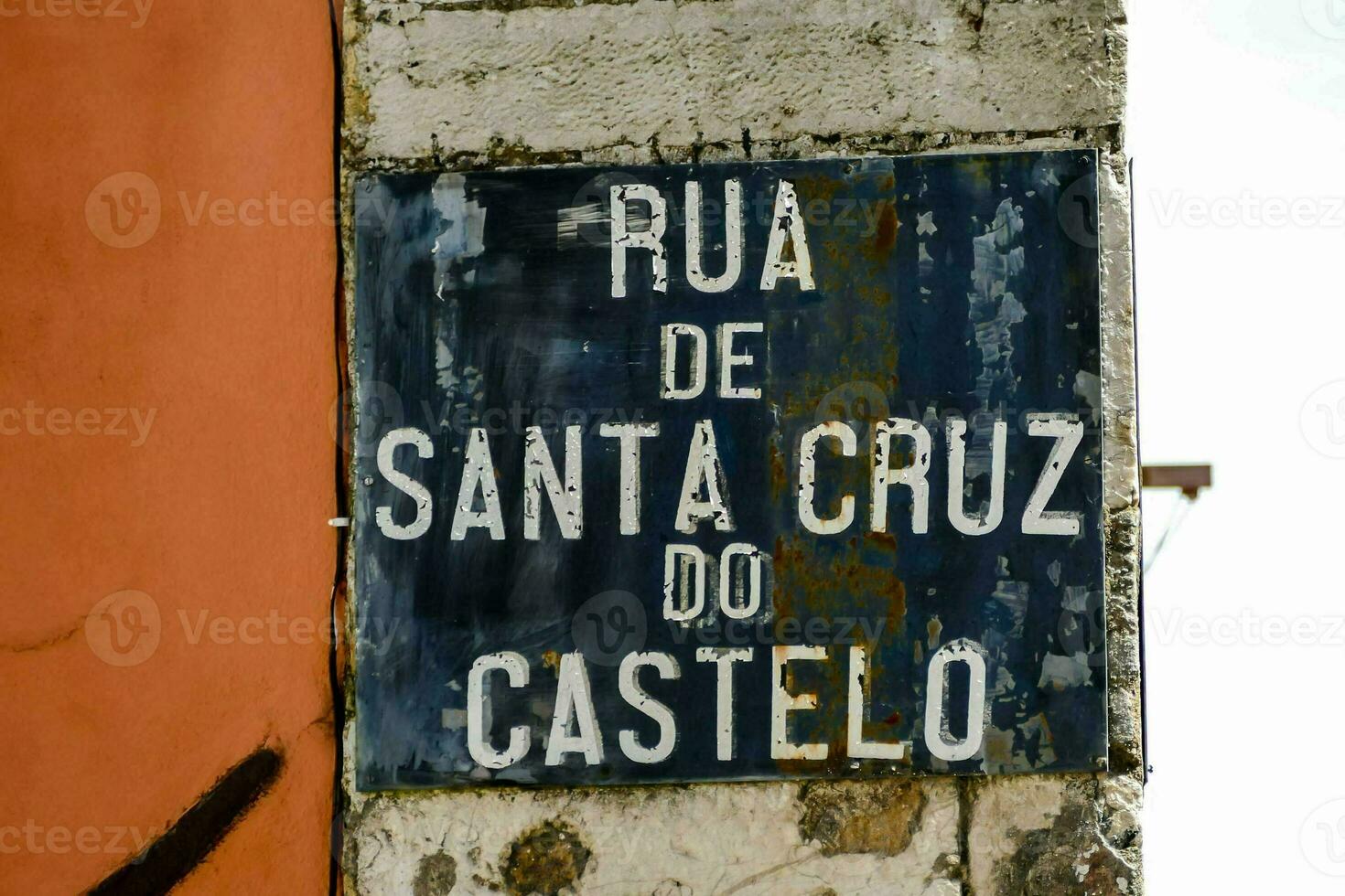 Papa Noel cruz hacer castelo firmar, Portugal foto