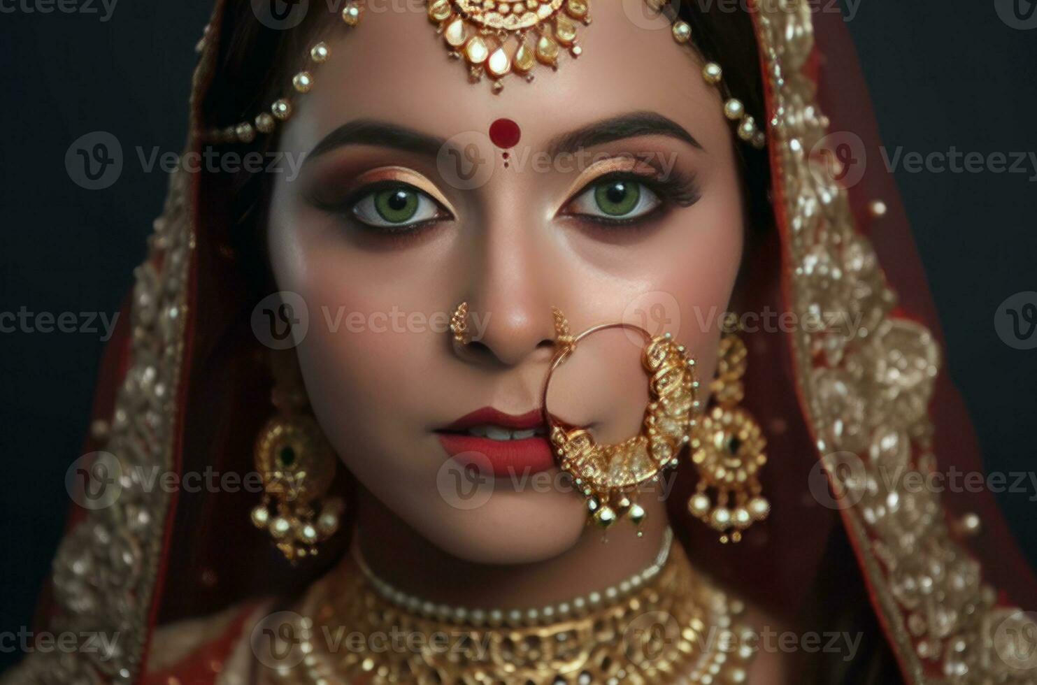 Indian bride. Generate Ai photo