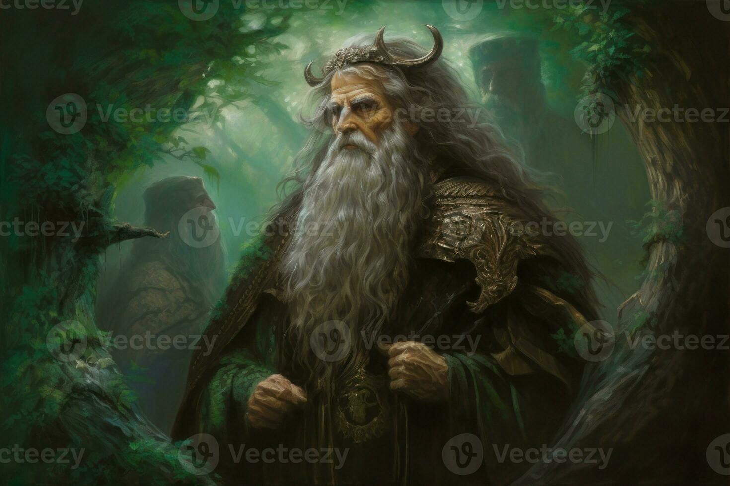 Celtic god. Generate Ai photo