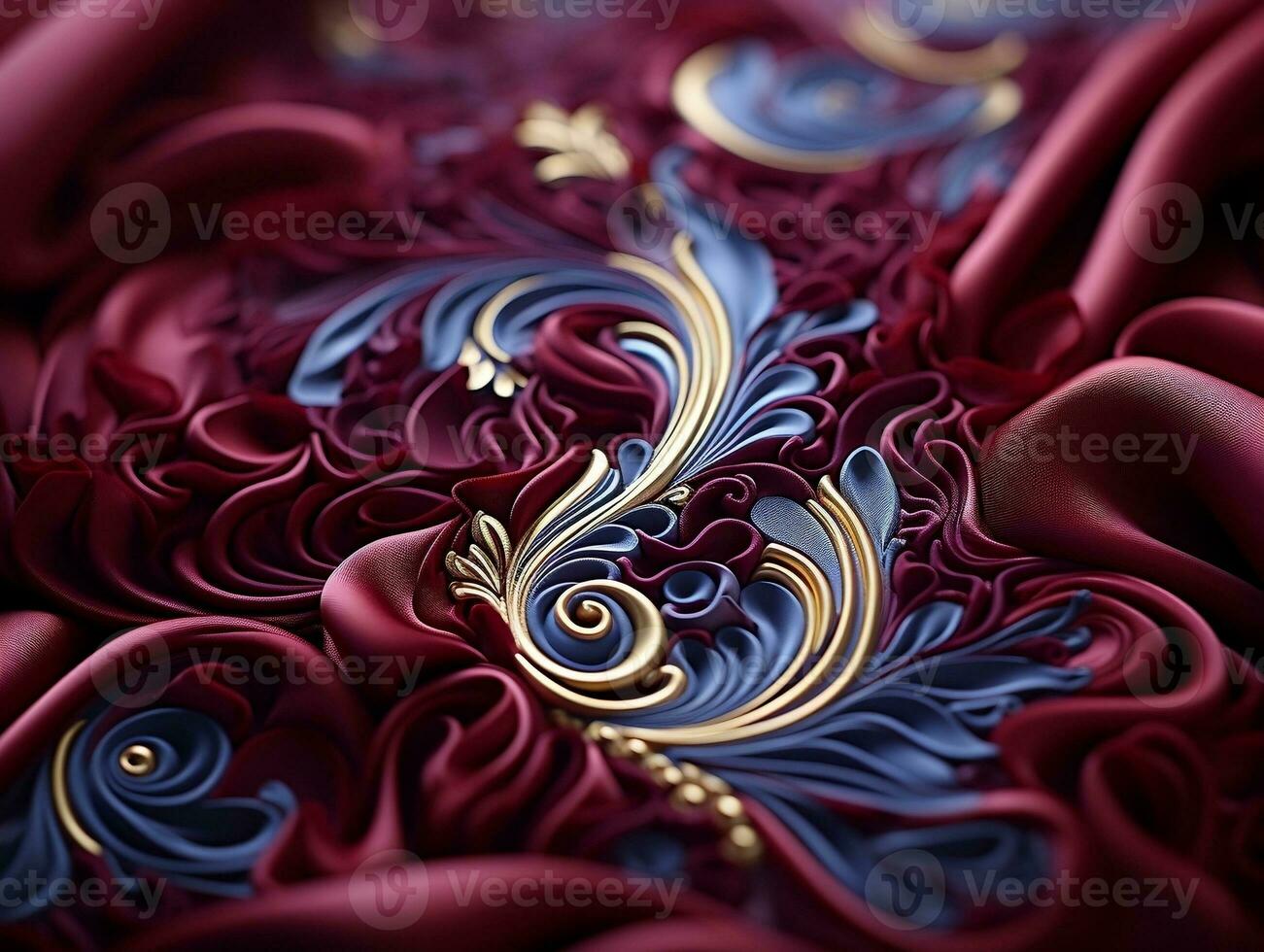 Ultra-detailed luxurious fabric texture generative ai photo