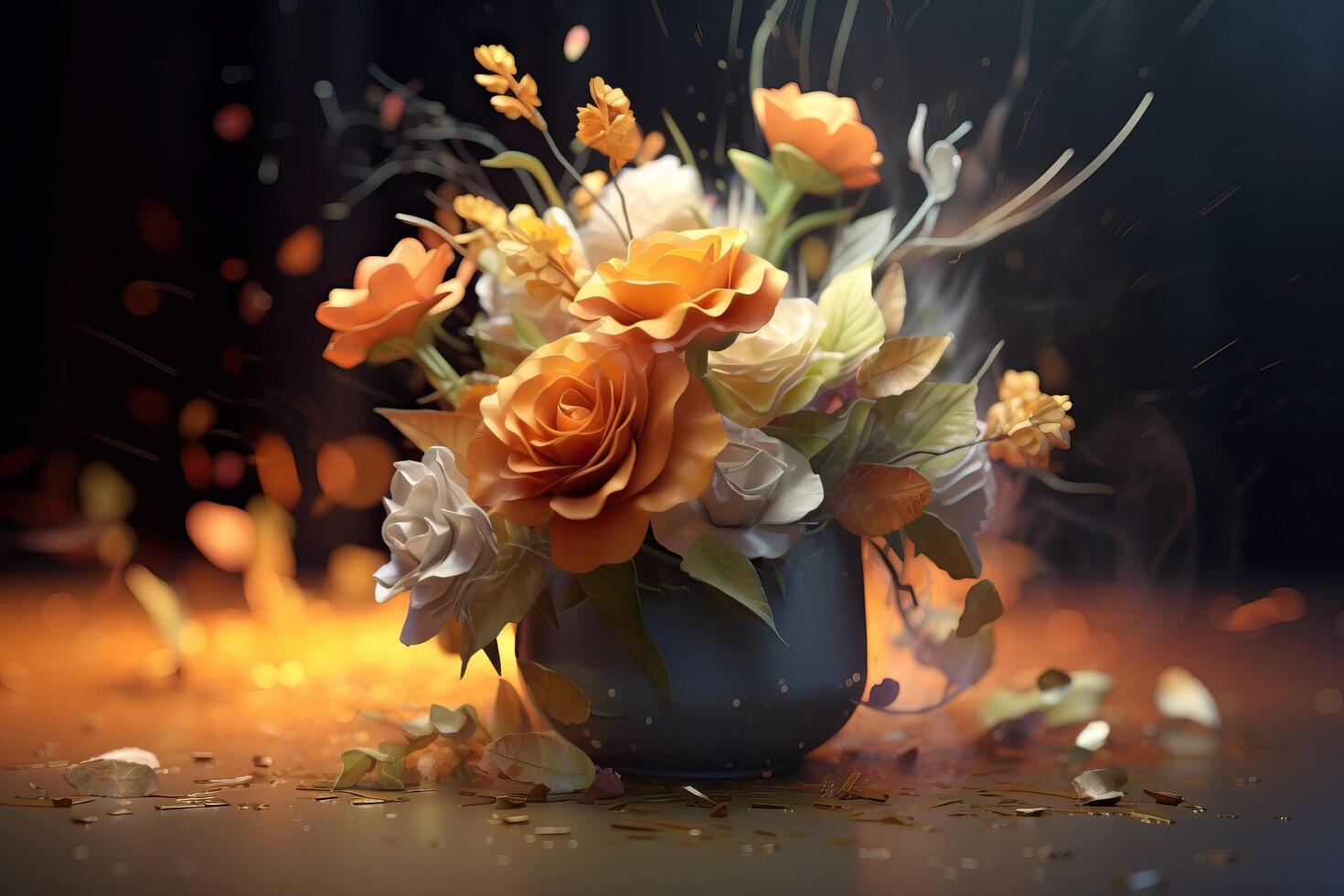 Flowers. aesthetic graphic art photo