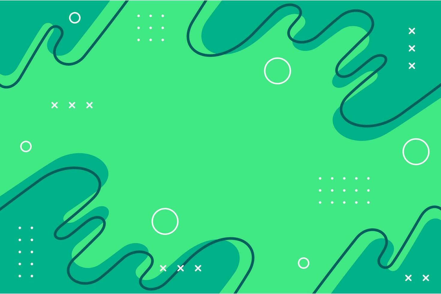 Illustration Vector Graphic of Abstract Fluid Background Template. Colorful Green. Geometric Background Template. Simple and Modern Concept.
