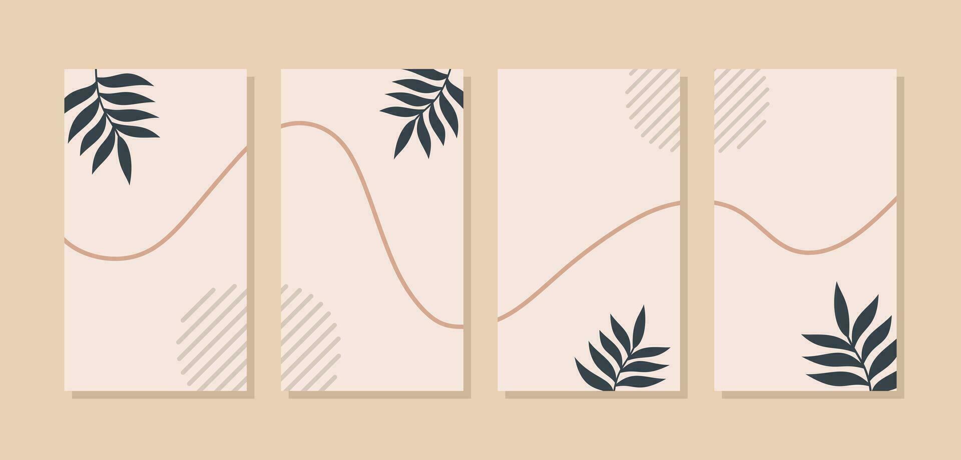 ilustración vector gráfico de estético antecedentes plantillas en sencillo moderno estilo. bueno para Boda invitación antecedentes y marcos, social medios de comunicación cuentos fondos de pantalla