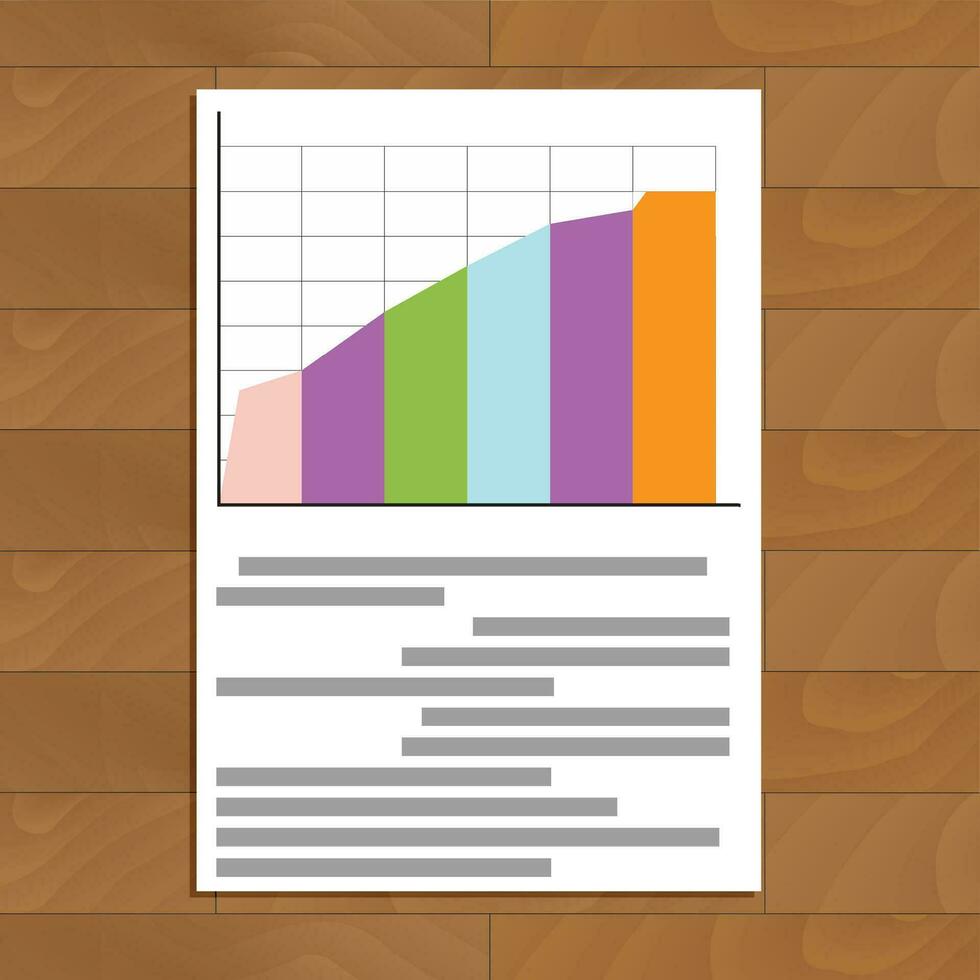 documento gráfico vector. infografía analítica y economía gráfico negocio ilustración vector