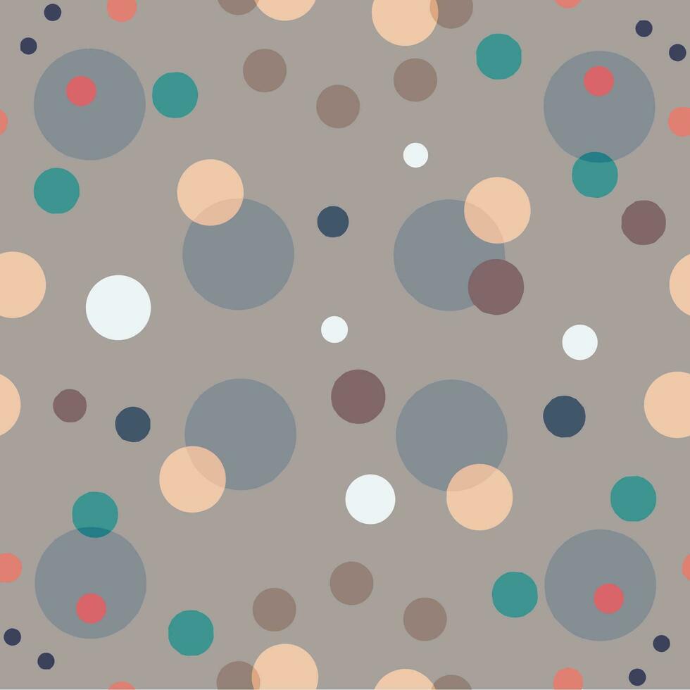 Abstract Circle vector art seamless pattern