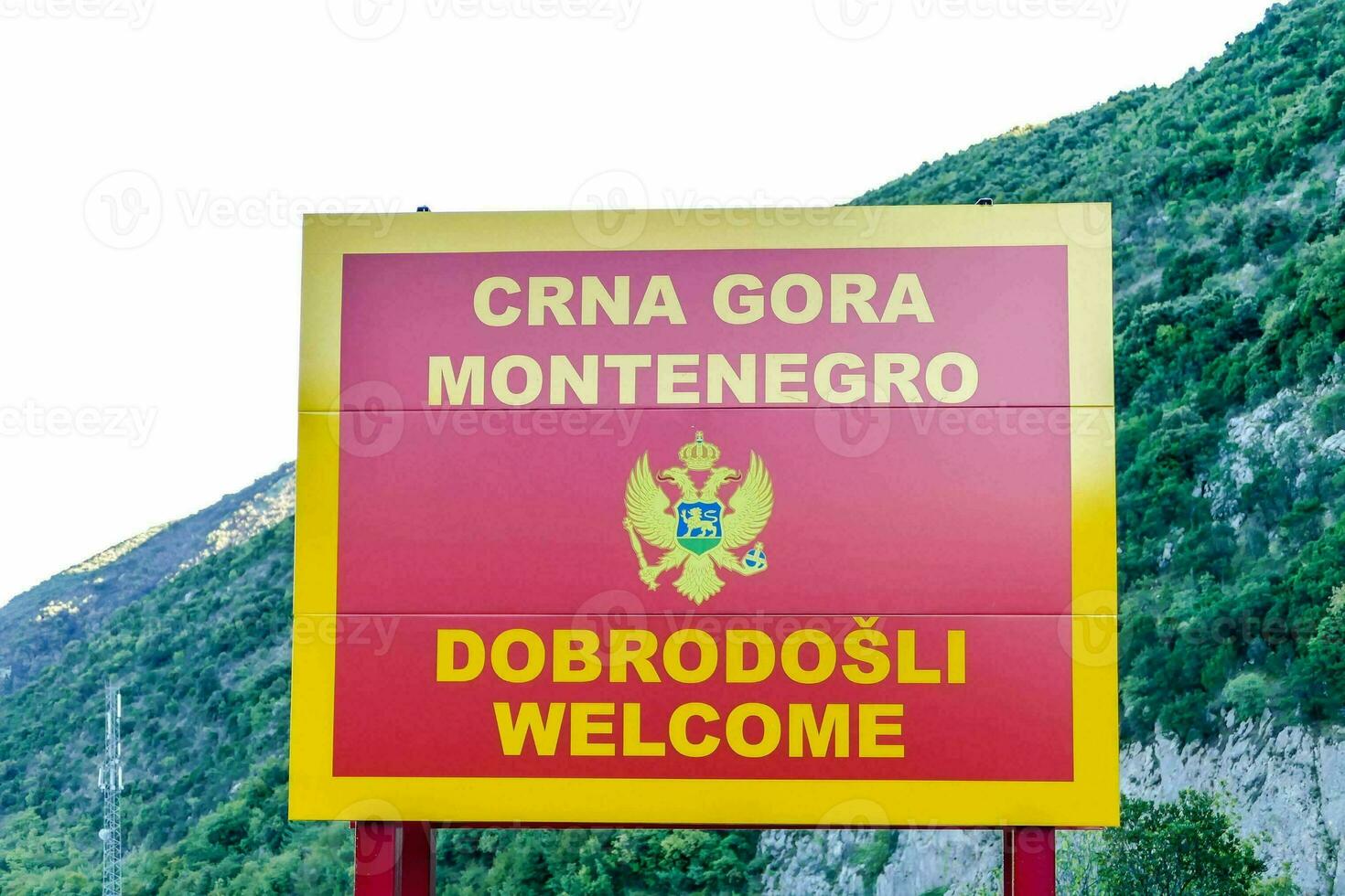 montenegro welcome sign photo