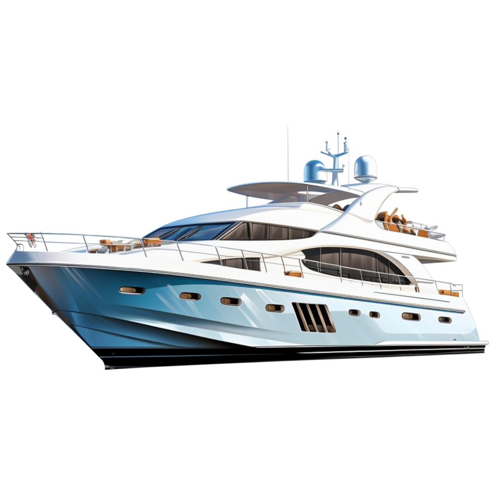 Yacht png Yacht transparent Hintergrund Segeln luxuriös Boot Schiff png Boot png ai generiert