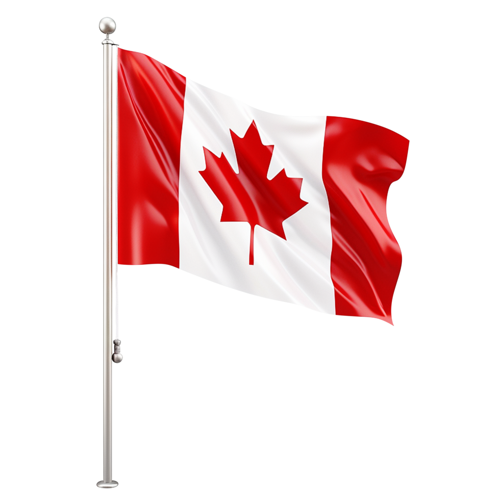 Canada flag png Can flag png the flag of the Canada png transparent background flag Canada png the Canada flag on pole Canada flag on the flagpoles Canada flag background ai generated