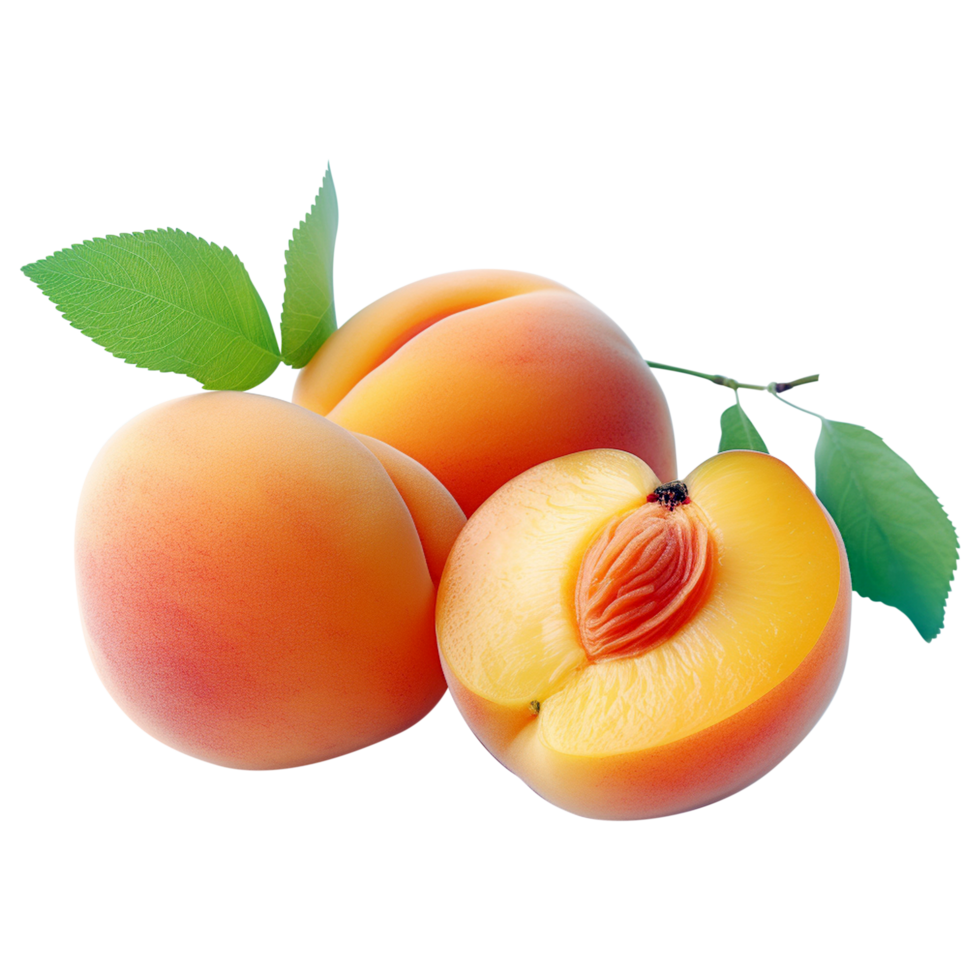 Apricot fresh Apricot slice of Apricot isolated Apricot transparent background png