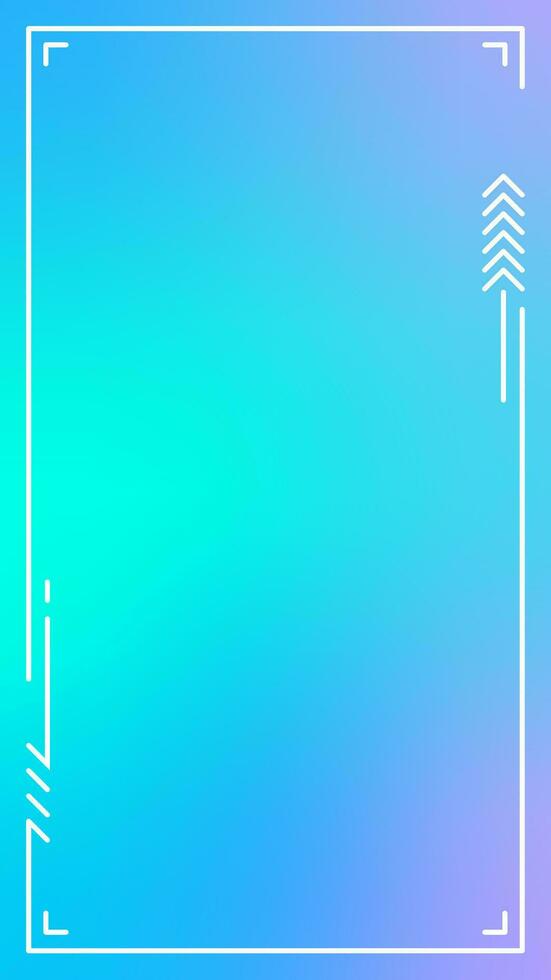 Colorful vertical gradient background. Social media frame vector illustration.