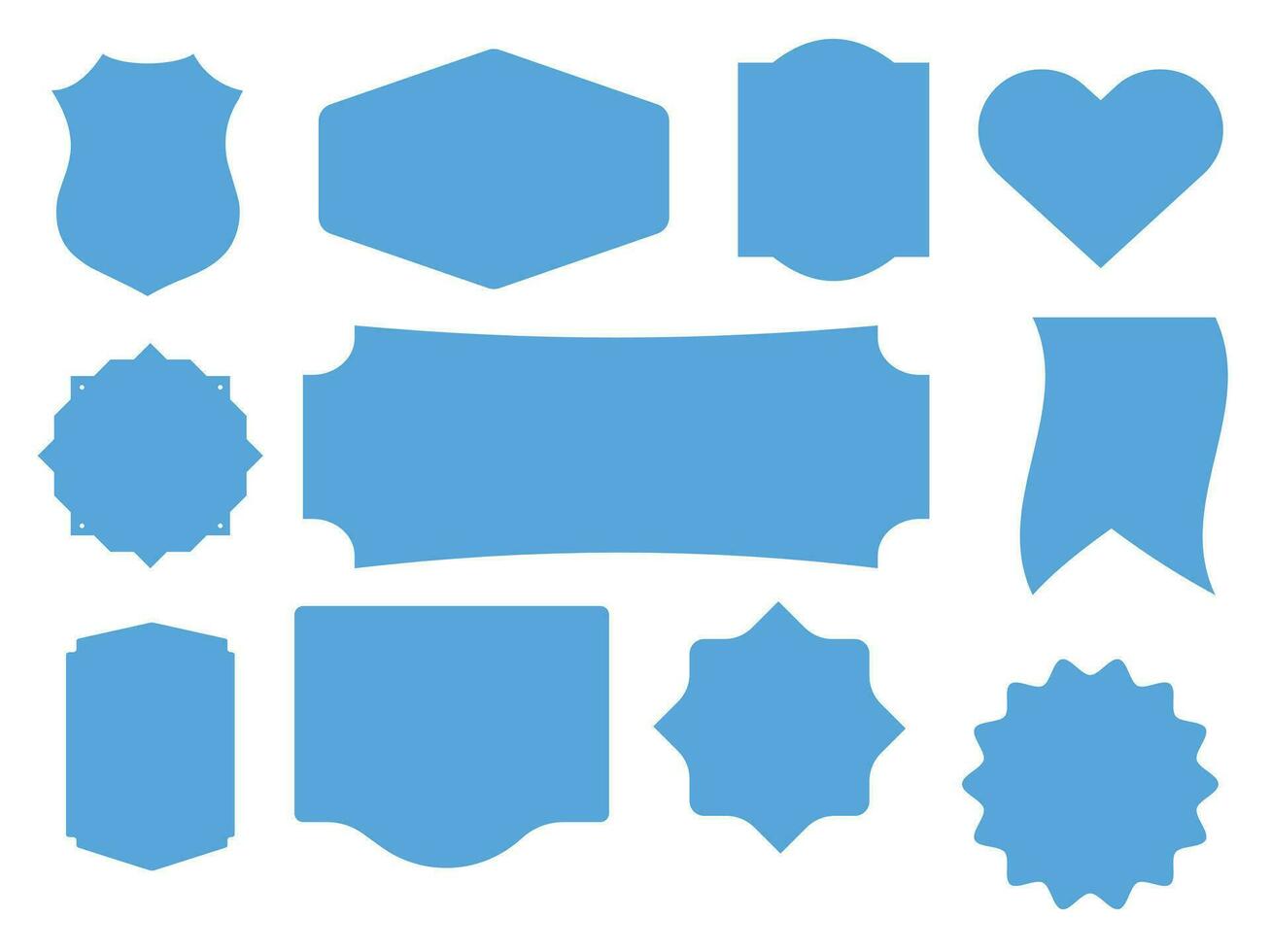 set of sale vector badge shape vector illustration