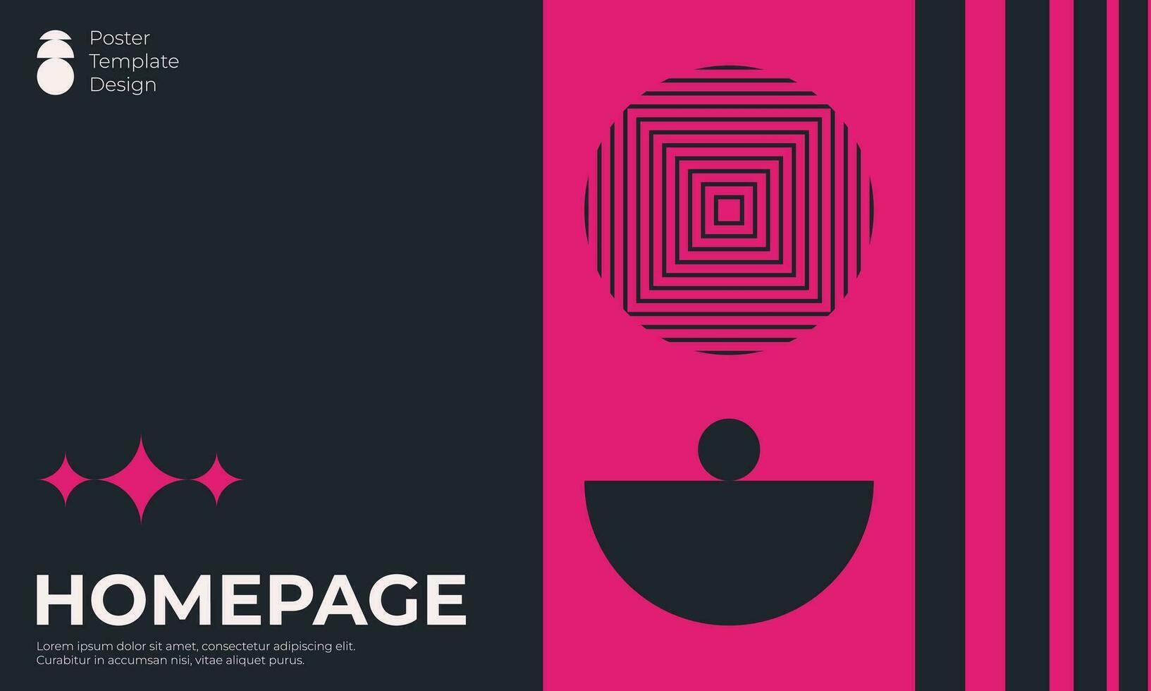 Simple Cover Homepage Background vector