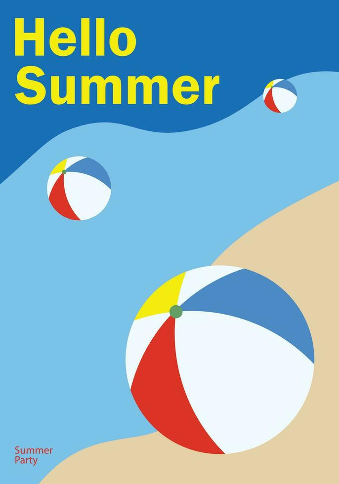 Creative Vector Design Summer Poster