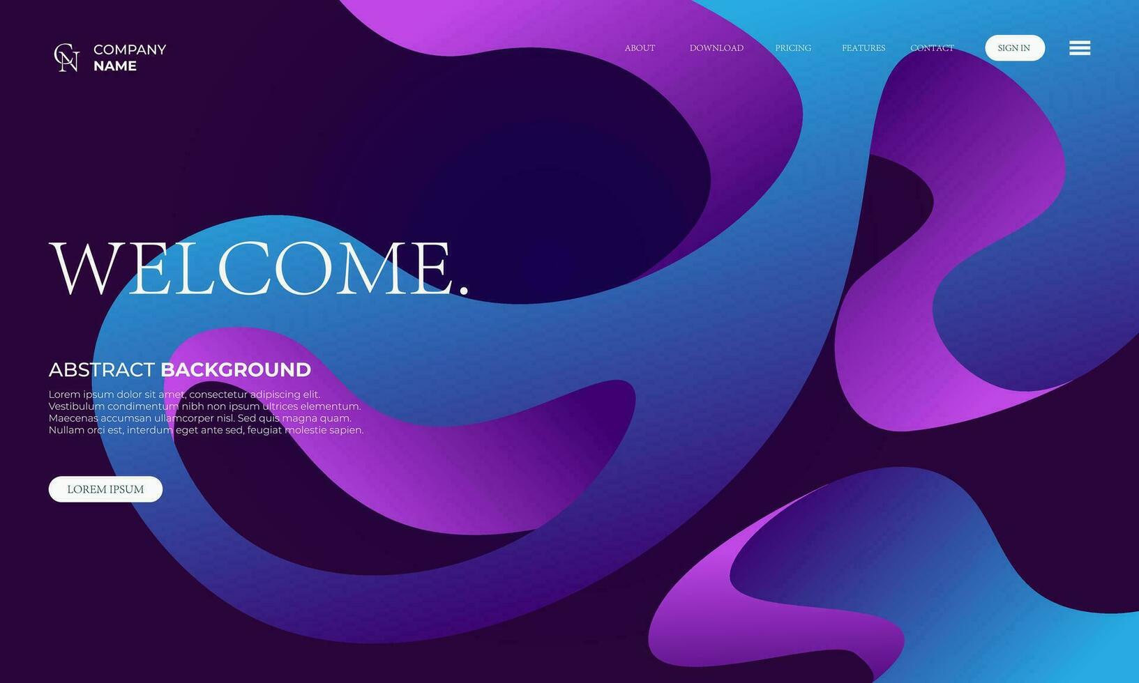 Modern Gradient Homepage Background vector