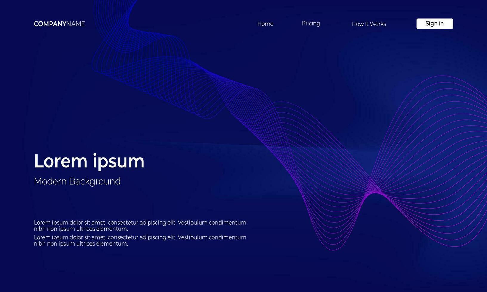 Modern Gradient Shape Homepage Background vector