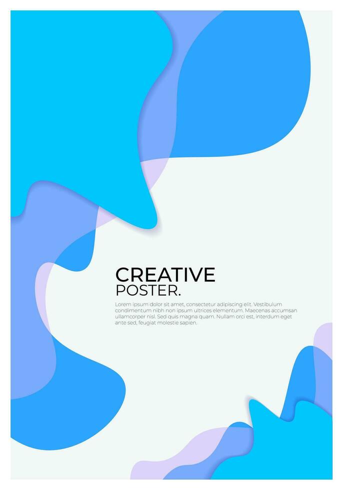 Modern Abstract Background Poster vector