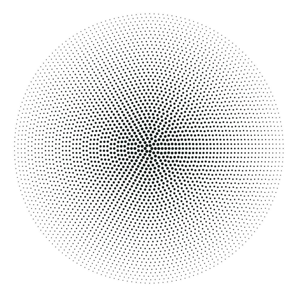 trama de semitonos círculos, trama de semitonos puntos modelo. vector trama de semitonos geométrico puntos