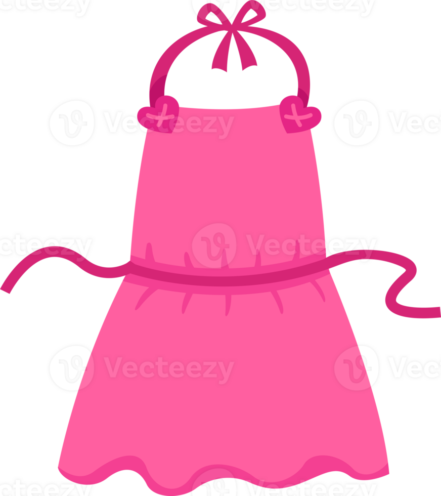 illustration pink apron png