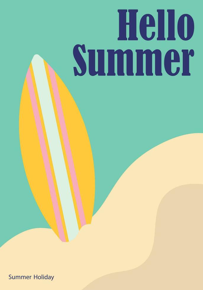 Creative Vector Design Summer Poster