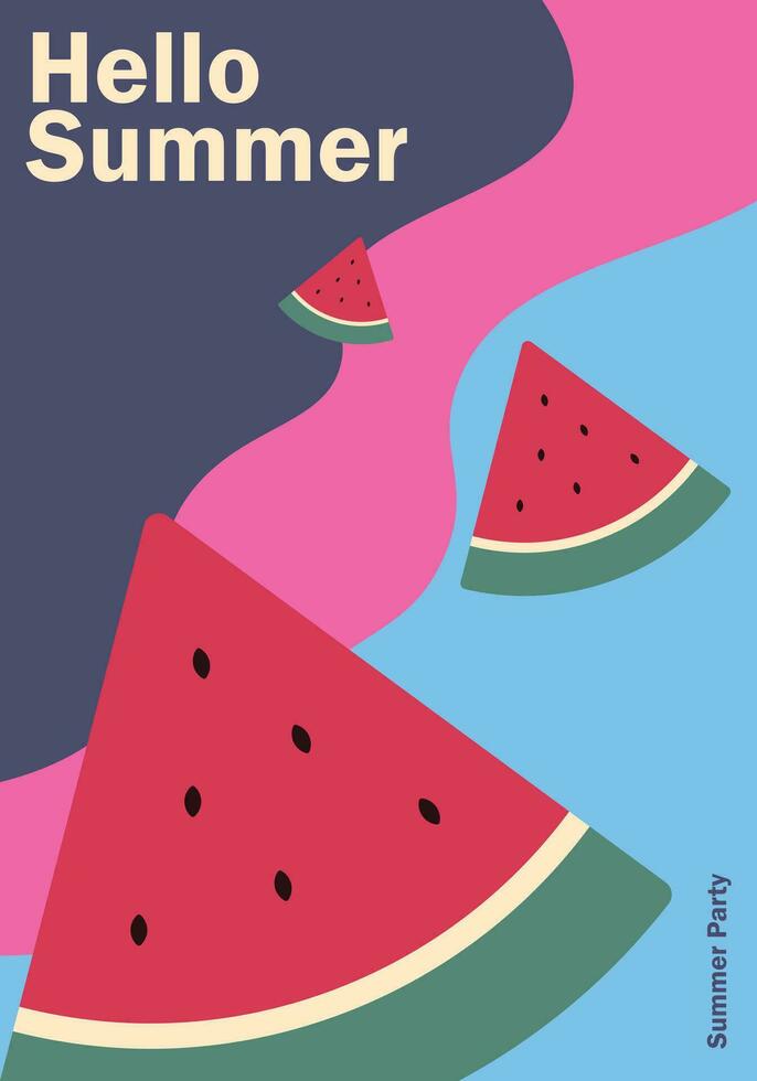 Creative Vector Design Summer Poster