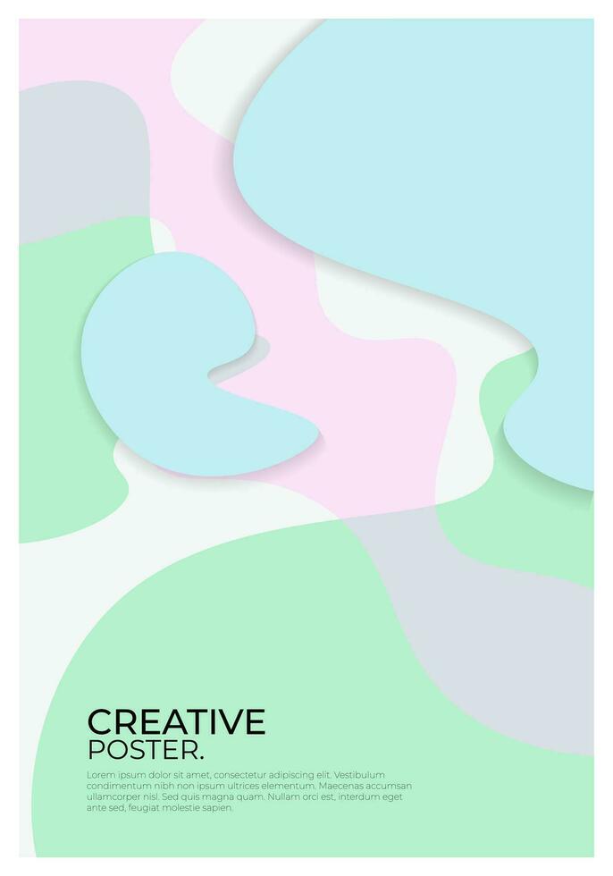 Modern Abstract Background Poster vector