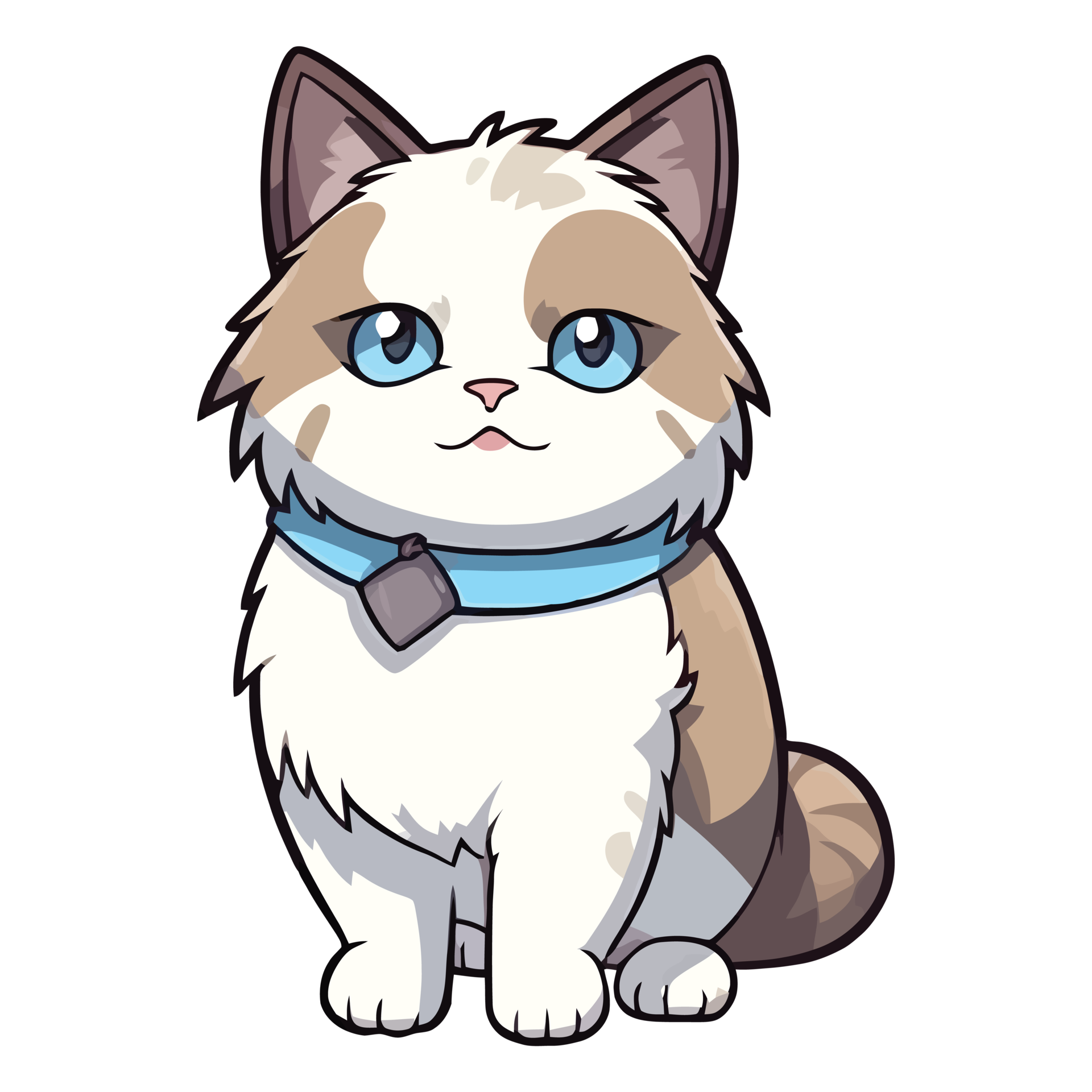 Ragdoll Cat Icon - Commission by milkyway_arts -- Fur Affinity