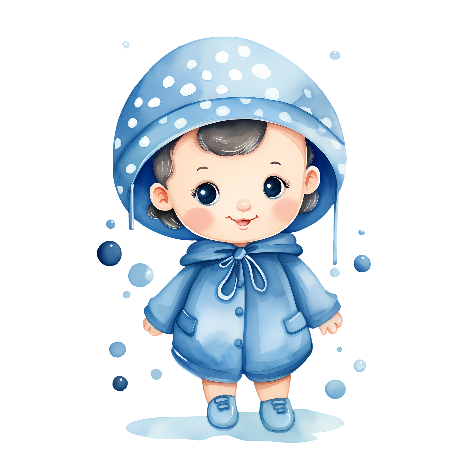 Cute Blue Baby Shower Watercolor Clipart AI Generative 27235976 PNG cute-blue-baby-shower-watercolor-clipart-ai-generative-27235976-png
