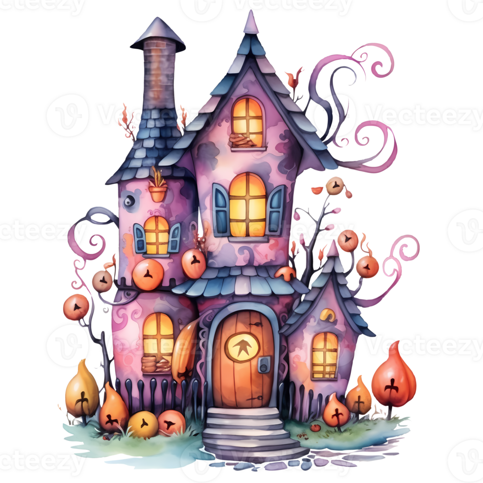 Halloween Spooky Haunted House Bat Animated Gif Castle PNG Images