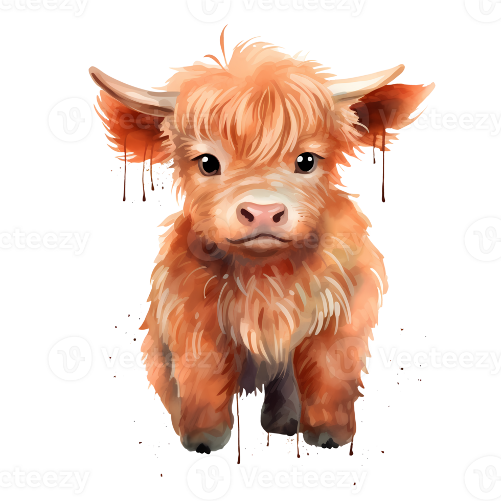 Cute Baby Highland Cow Watercolor AI Generative 27236054 52 OFF Cute Baby Highland Cow Watercolor AI Generative 27236054 52 OFF