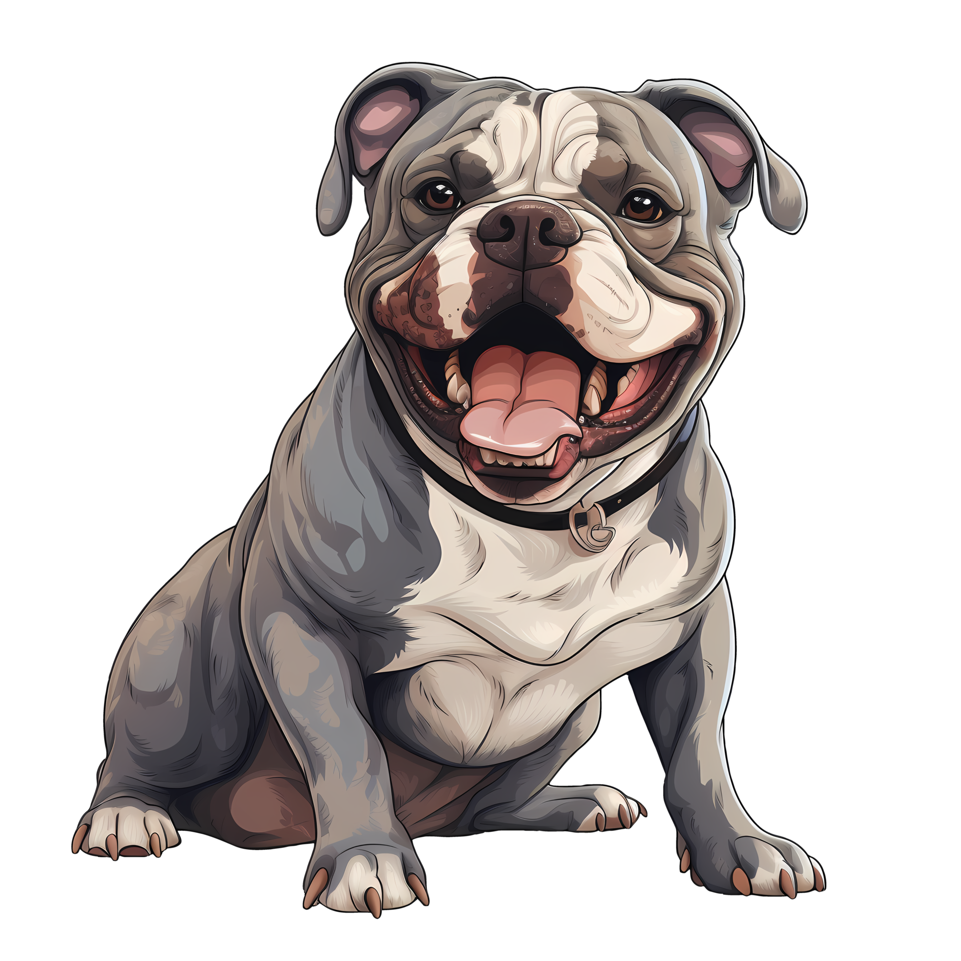Cute American Bully Dog Clipart AI Generative 27237113 PNG cute-american-bully-dog-clipart-ai-generative-27237113-png