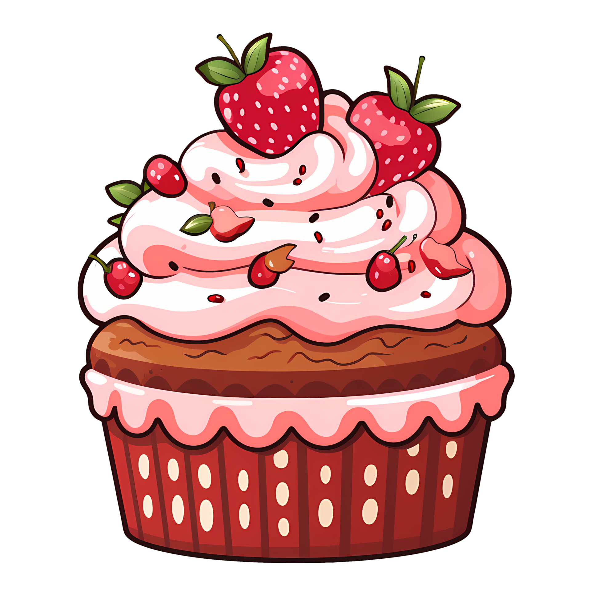 Cute Dessert Bakery Clipart Illustration AI Generative 27238002 PNG