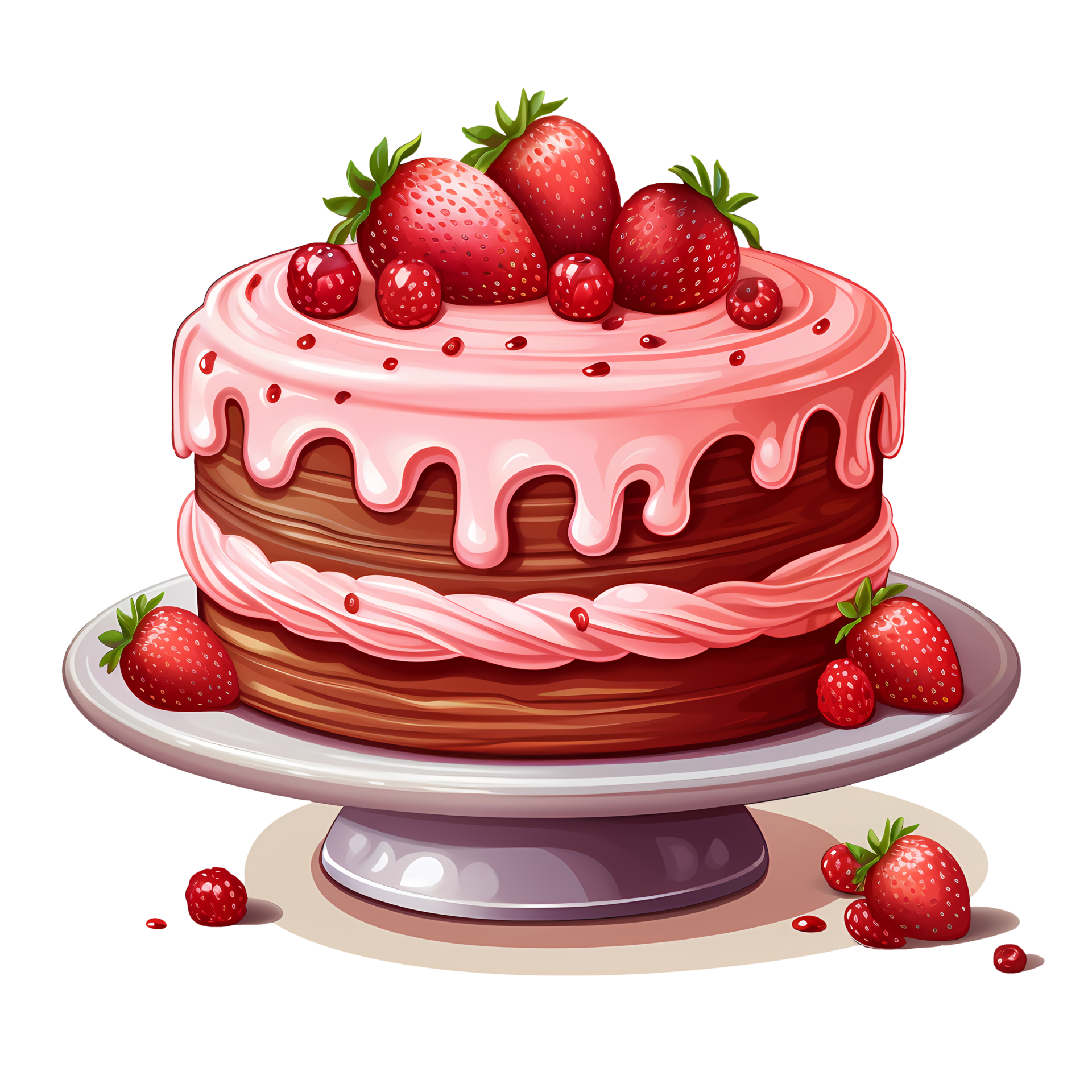 Cute Dessert Bakery Clipart Illustration AI Generative 27238015 PNG