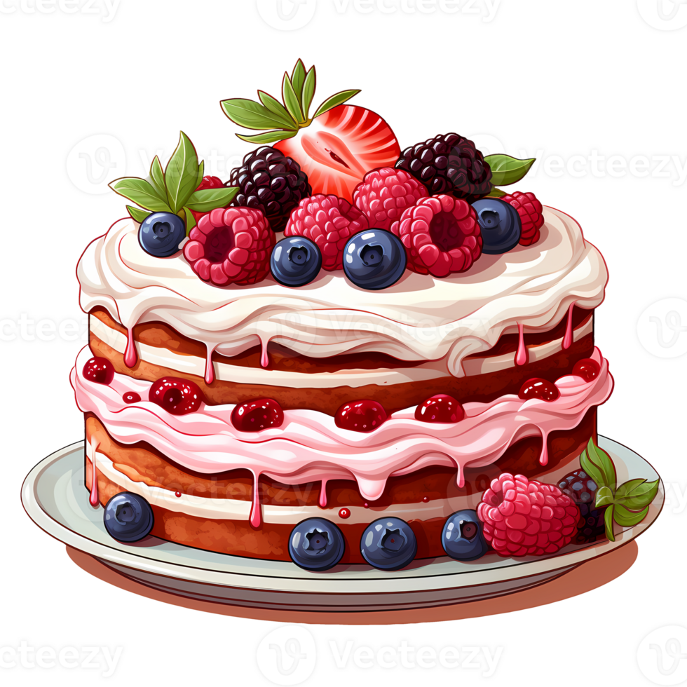 Cute Dessert Bakery Clipart Illustration AI Generative 27238025 PNG