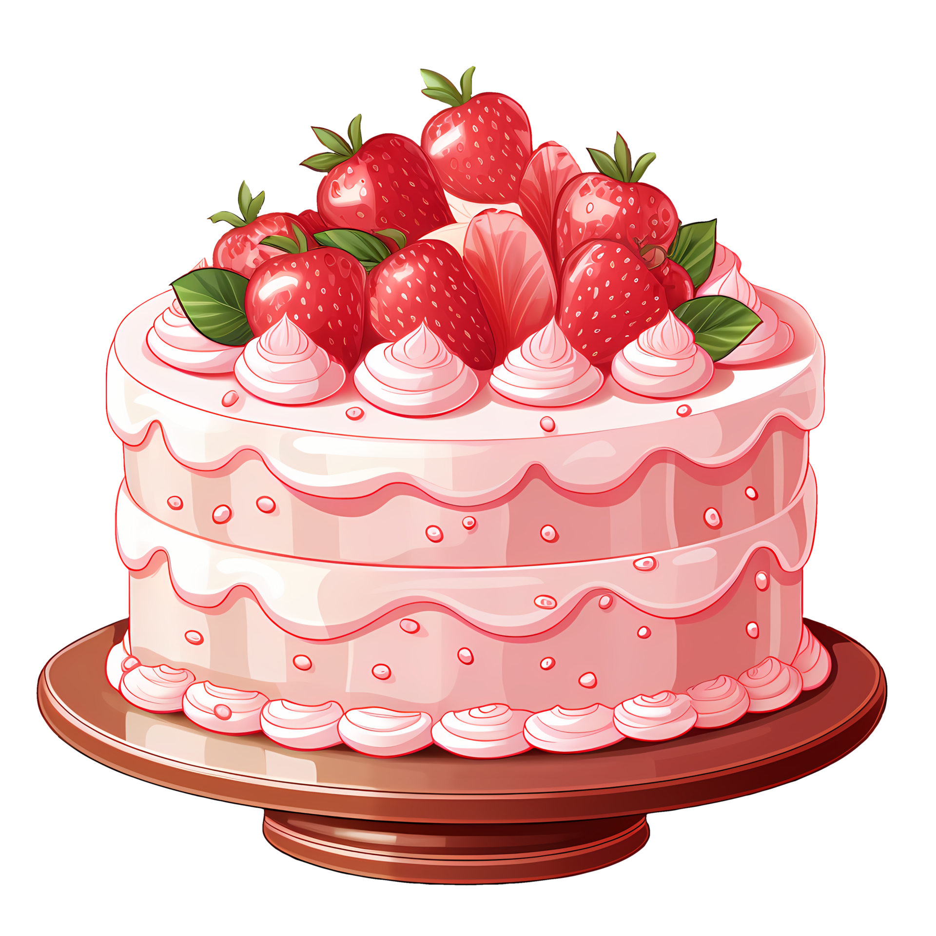 Cute Dessert Bakery Clipart Illustration AI Generative 27238028 PNG