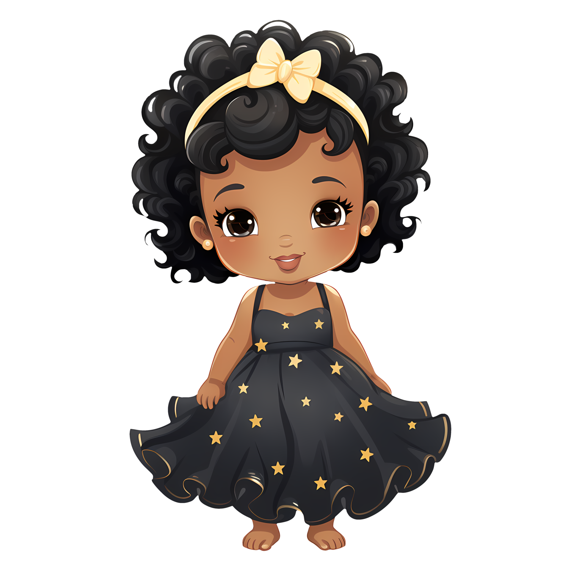 Cute Black Baby Girl Clipart Illustration AI Generative 27238163 PNG cute-black-baby-girl-clipart-illustration-ai-generative-27238163-png
