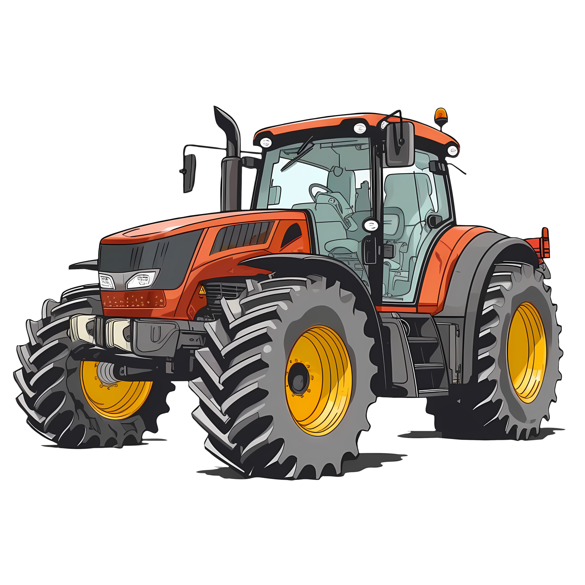 Tractor Farmer Clipart Illustration AI Generative 27238631 PNG