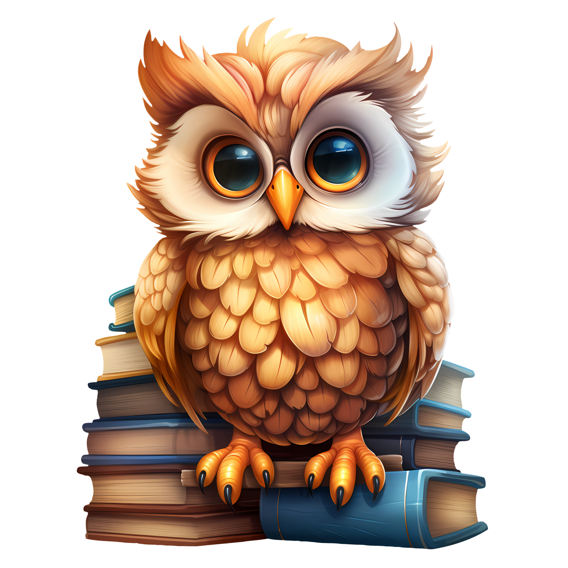 owl read clip art