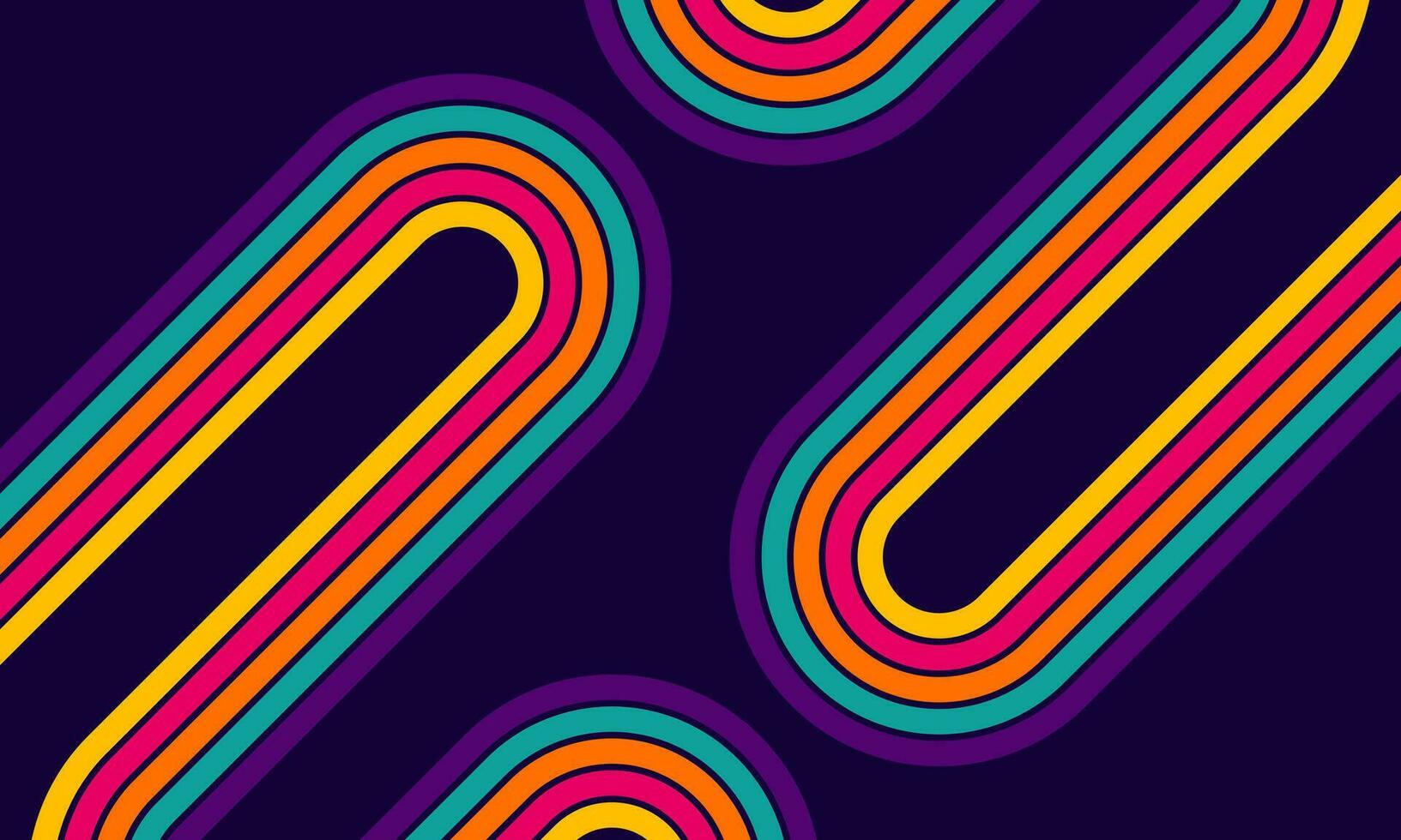Abstract Lined Retro Style Background vector