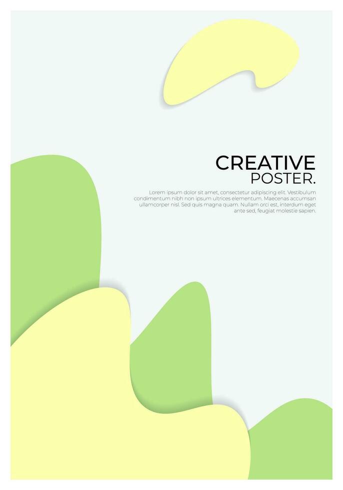 Modern Abstract Background Poster vector